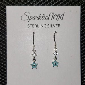 Sterling Silver Swarovski & CZ Earrings